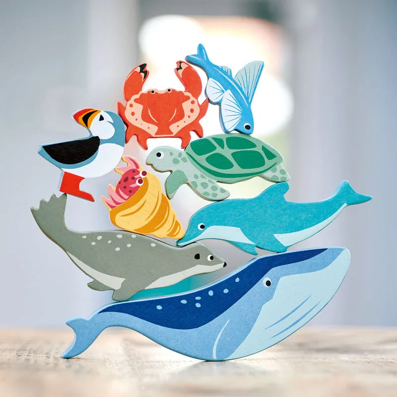 1 Piece Coastal Animals Display Shelf Set