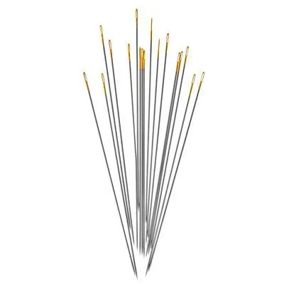 #10 Gold Eye Beading Needles - 7 Piece