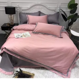 10pc Bedding Set with Duvet covers & 6 pillow cases-Pink