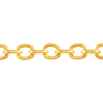 1.3mm Gold Plated Cable Chain