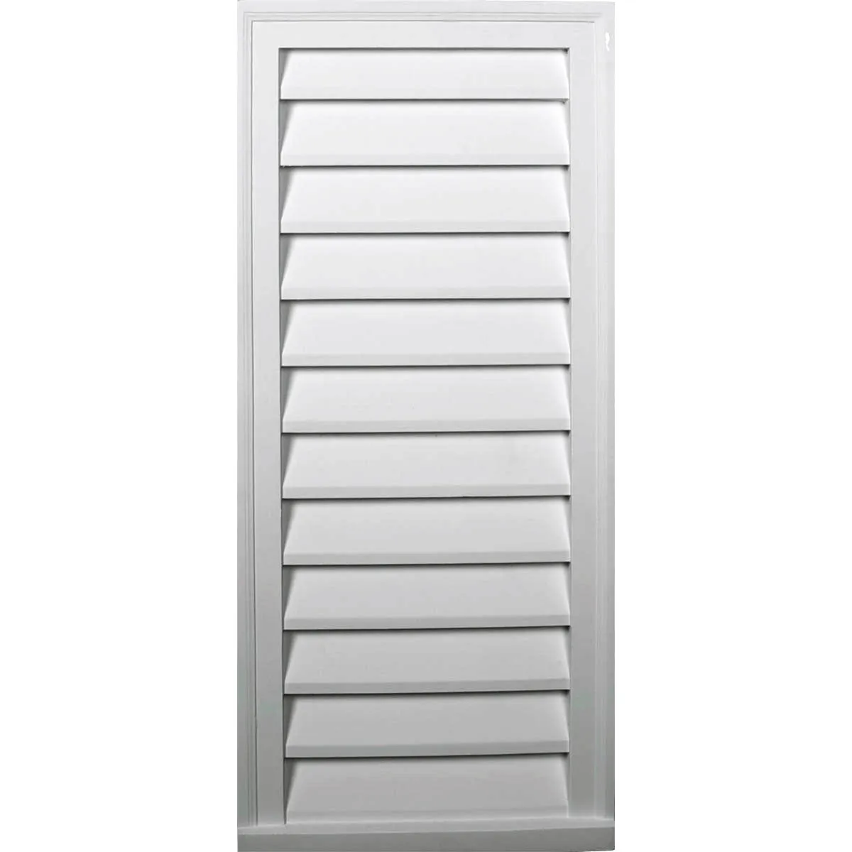 16'W x 27'H Rectangle Urethane Gable Vent Louver, Non-Functional