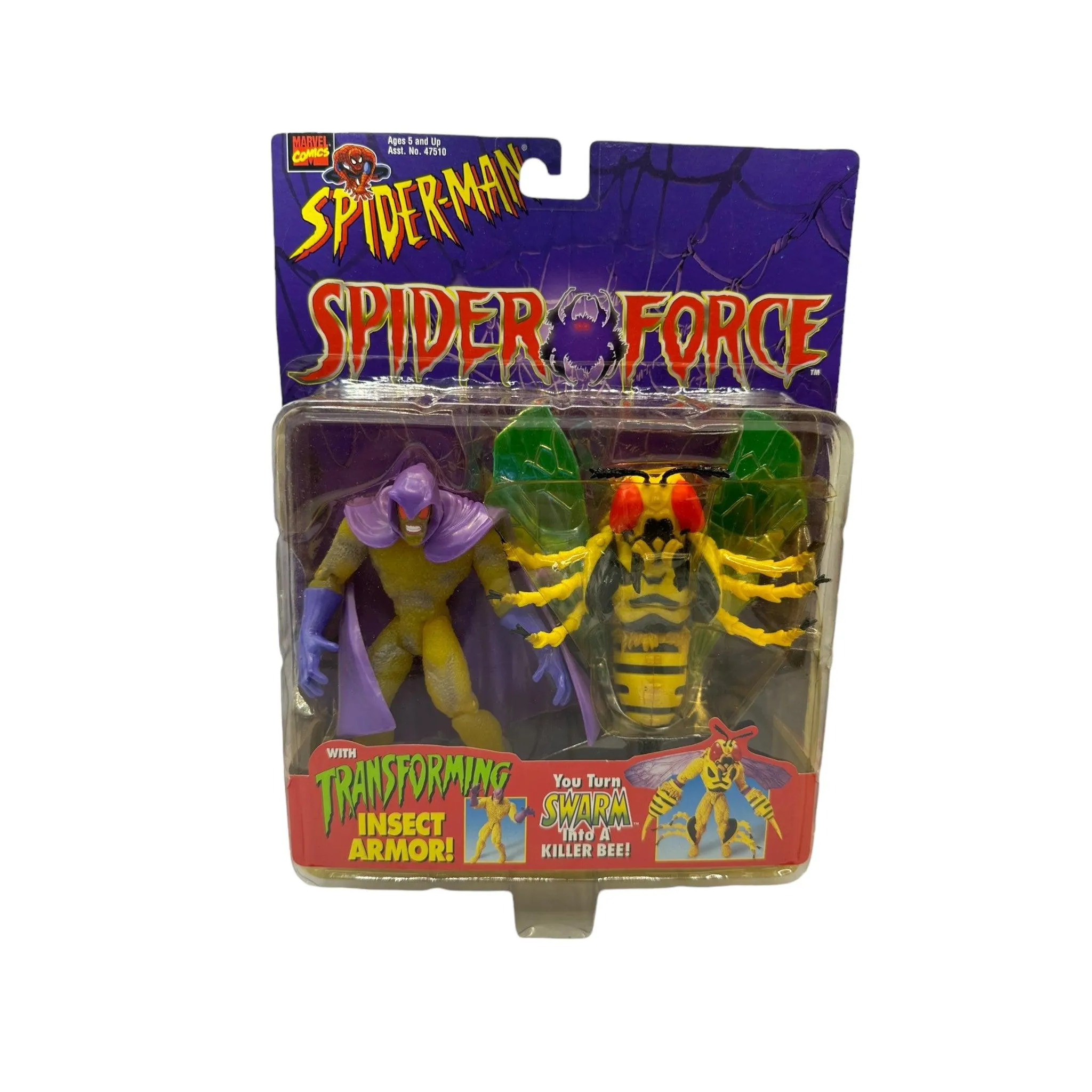 1997 TOYBIZ SPIDER-MAN SPIDER FORCE SWARM AF