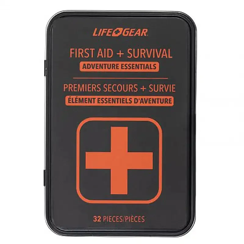 32pc Adventure Essentials First Aid / Survival Tin