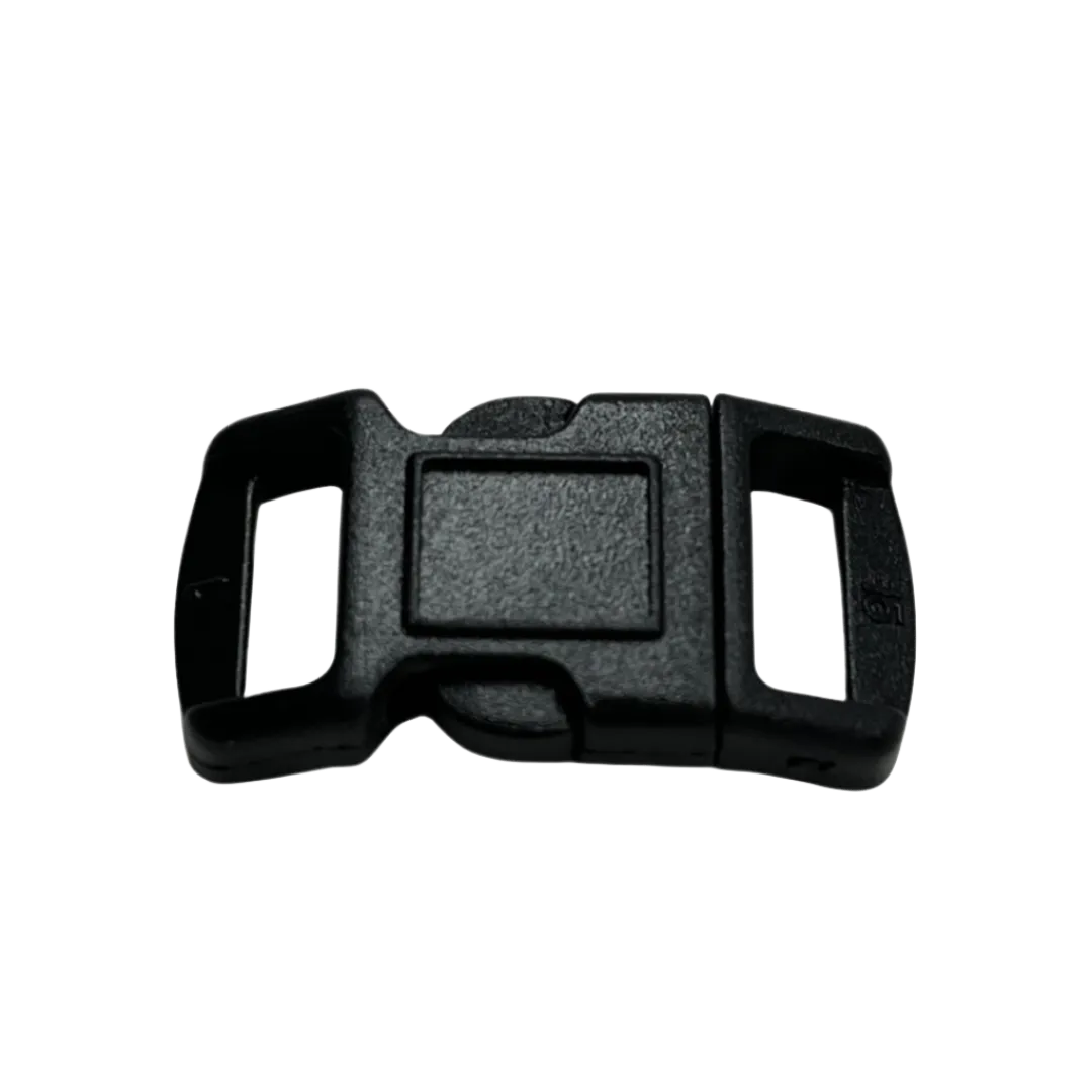 3/8"  Contoured Side Release Buckles-Black (Sold per Each)