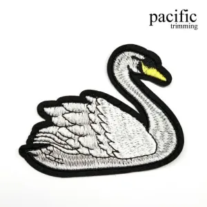 3" Swan Patch Iron On : PA190189