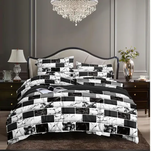 6 Pcs Bedding Set With Duvet Covers, Bedsheet &  Pillow Cases