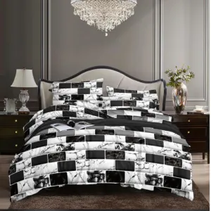 6 Pcs Bedding Set With Duvet Covers, Bedsheet &  Pillow Cases