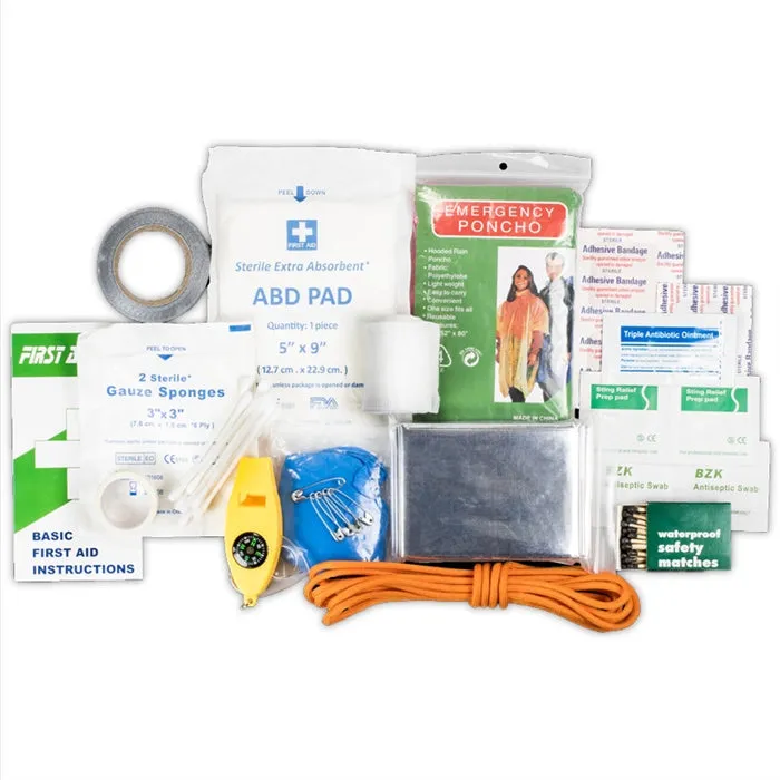 88pc Quick First Aid / Survival Kit