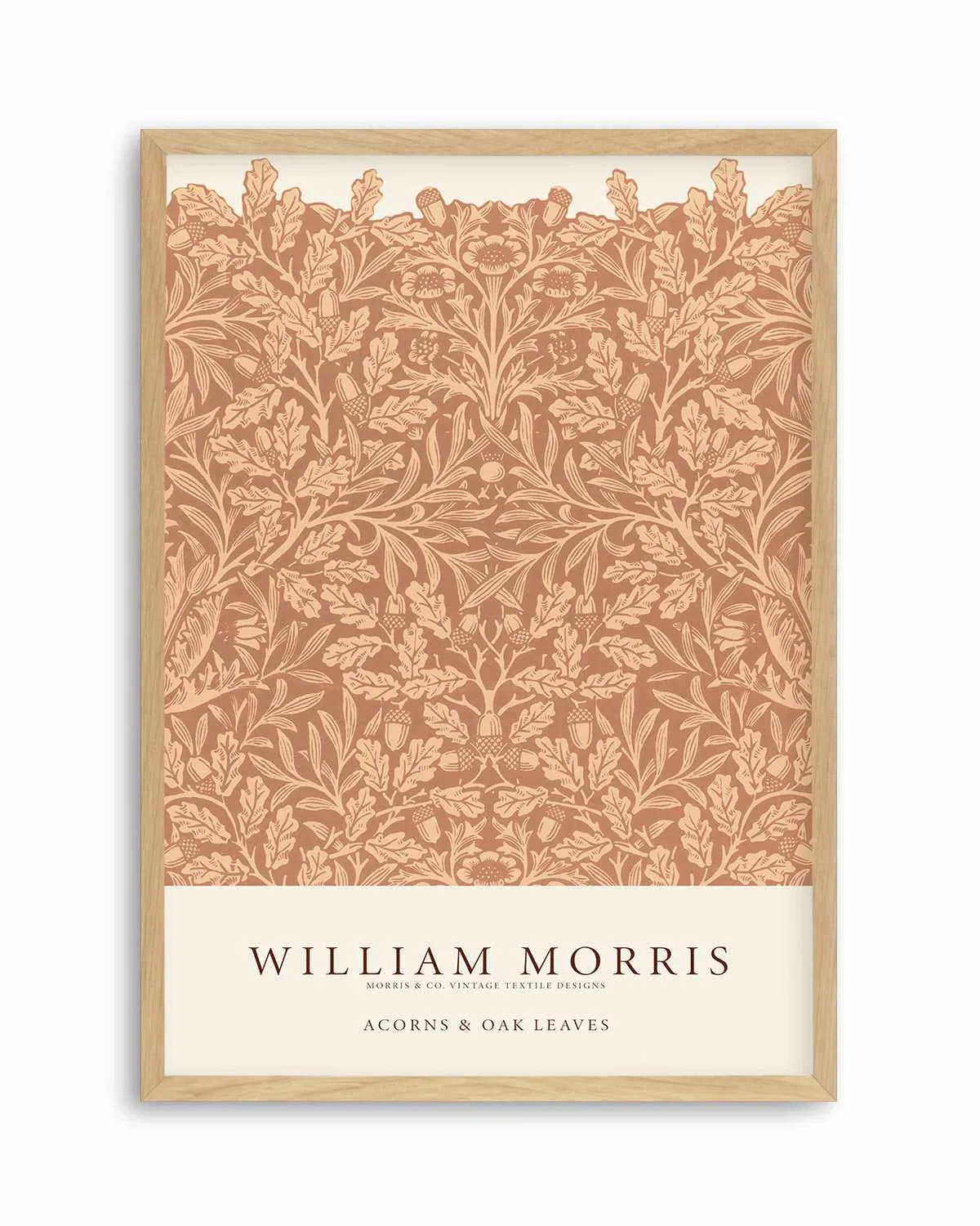 Acorns & Oak Leaves by William Morris Art Print