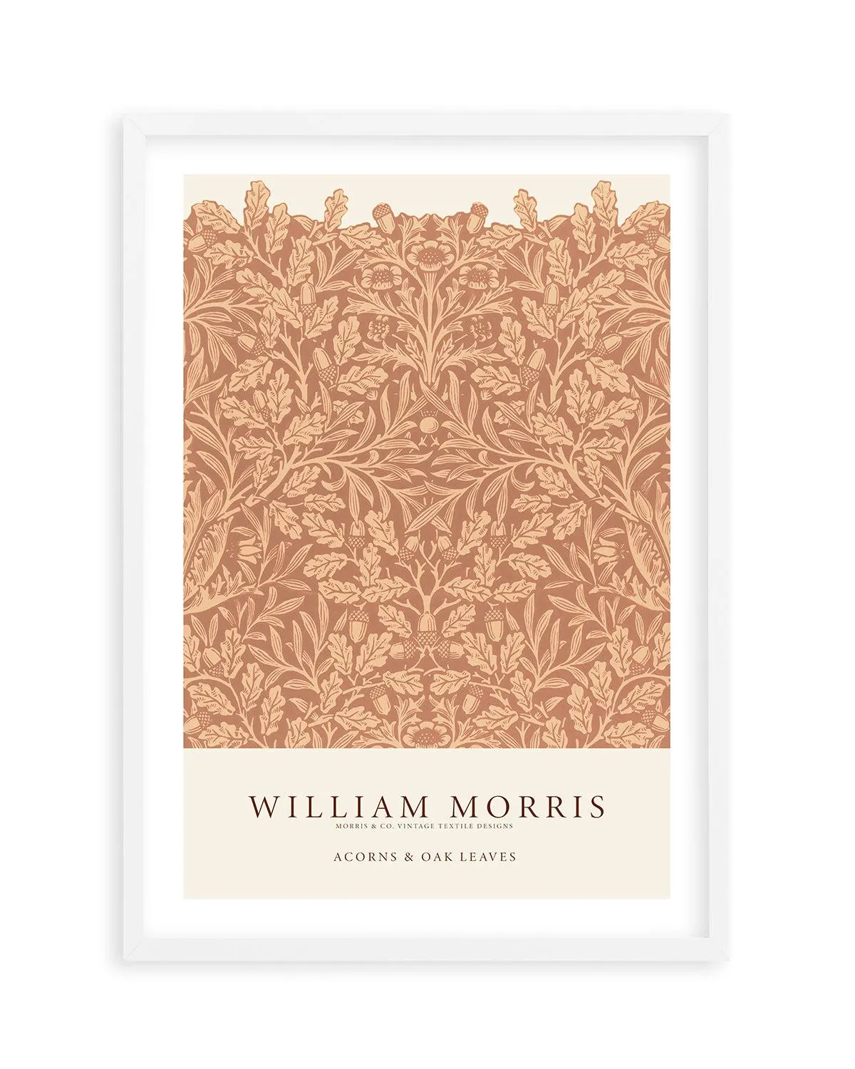 Acorns & Oak Leaves by William Morris Art Print