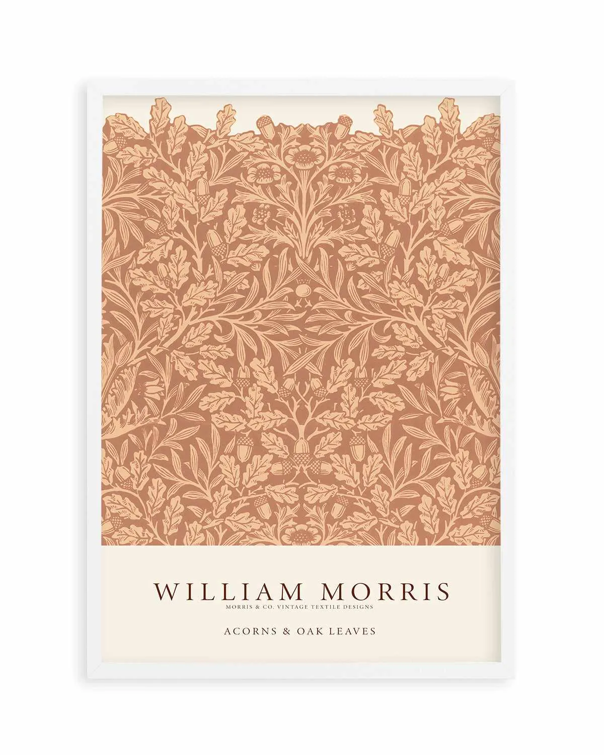 Acorns & Oak Leaves by William Morris Art Print