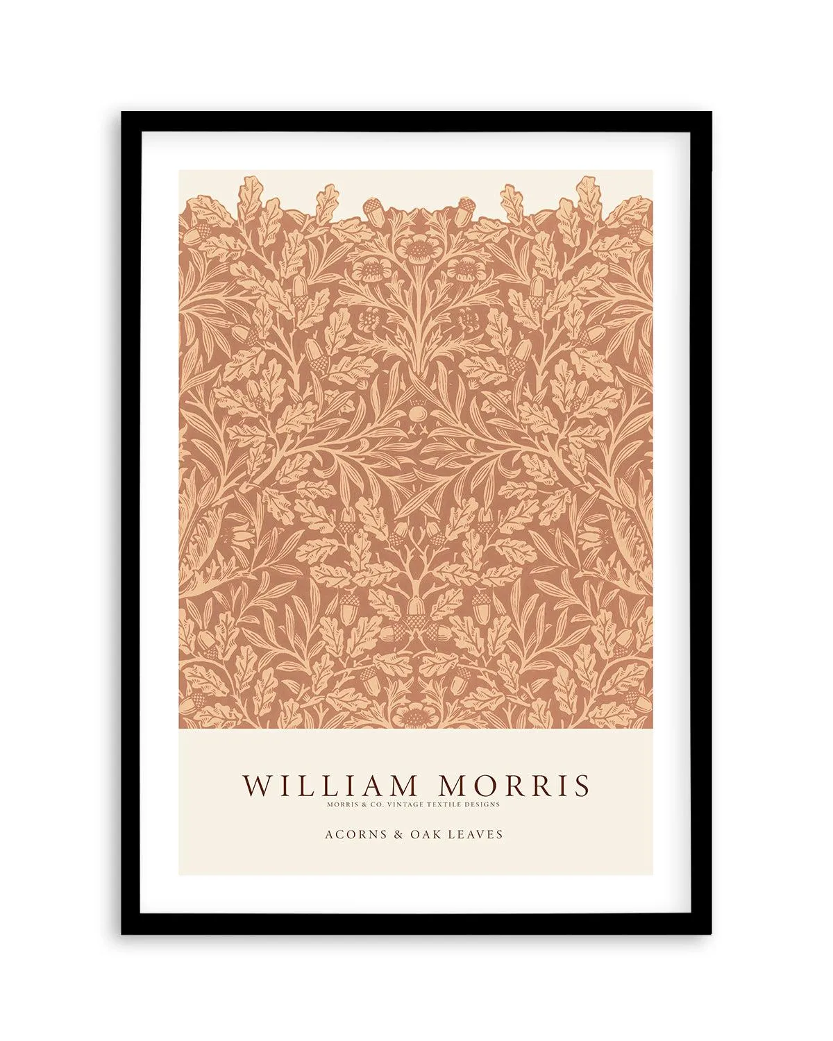 Acorns & Oak Leaves by William Morris Art Print