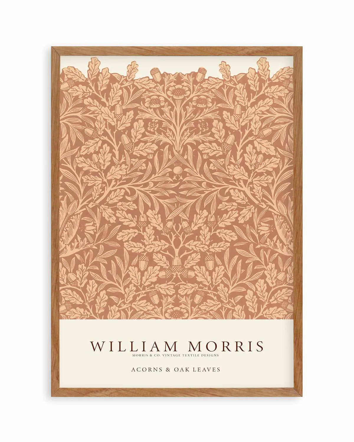 Acorns & Oak Leaves by William Morris Art Print