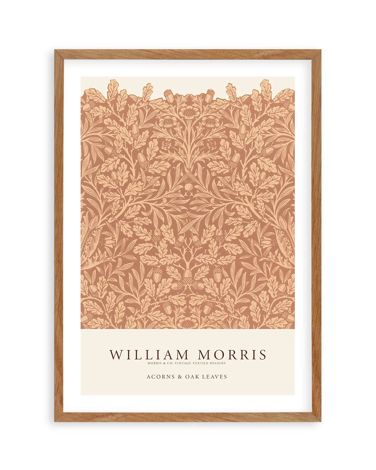 Acorns & Oak Leaves by William Morris Art Print