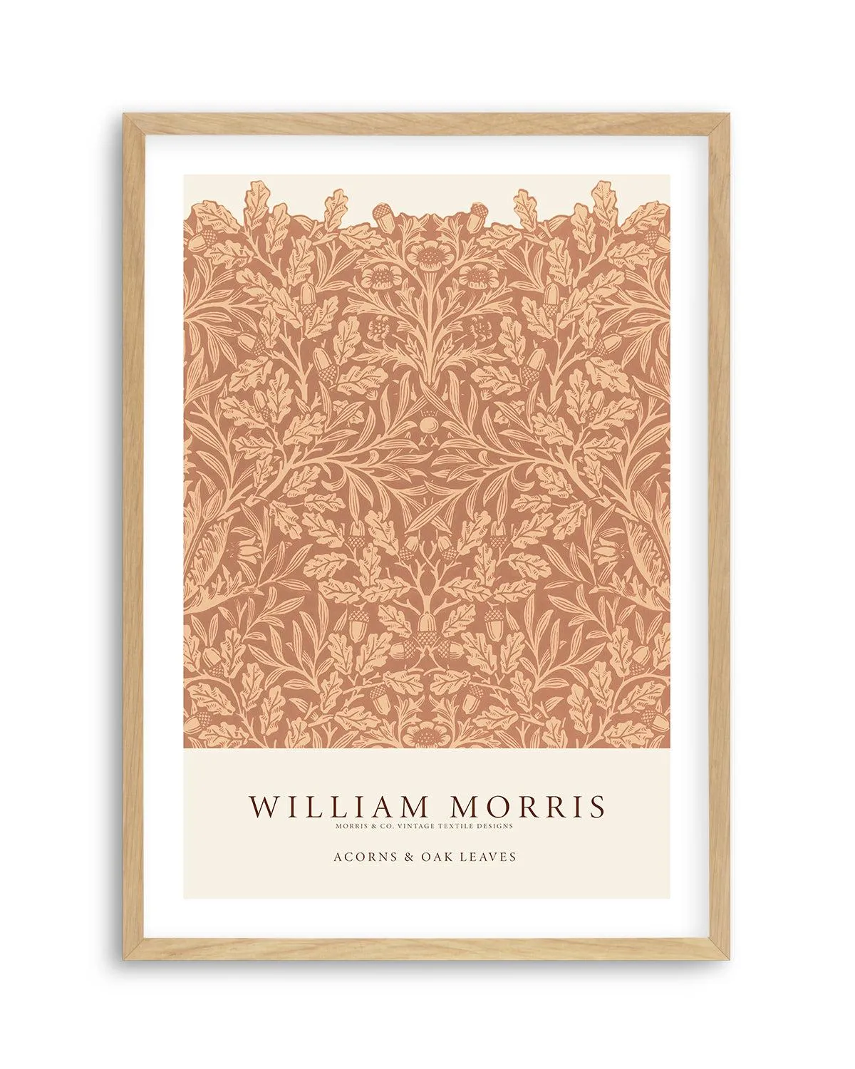 Acorns & Oak Leaves by William Morris Art Print