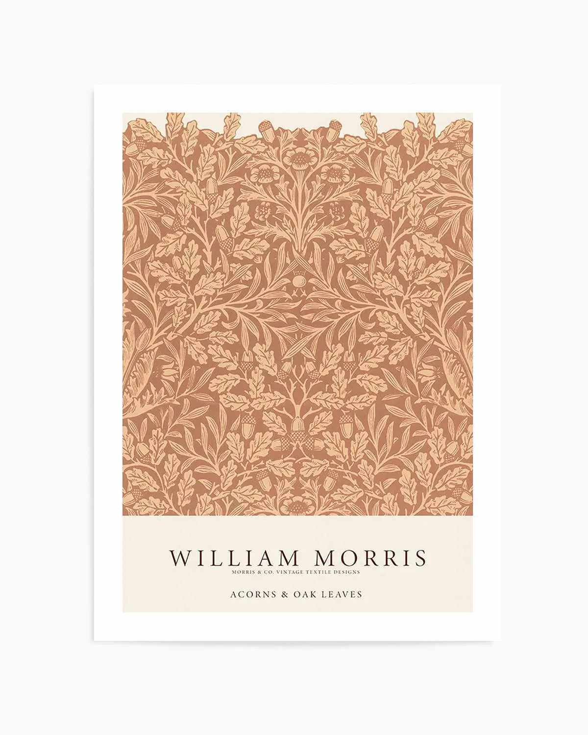 Acorns & Oak Leaves by William Morris Art Print