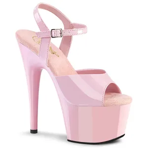 ADORE-709 Baby Pink Platform Stripper Sandal