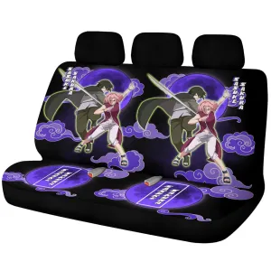 Adult Sakura And Sasuke Car Back Seat Covers Custom NRT