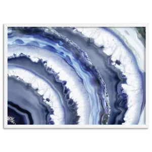 Agate Slice Geode Purple - Art Print