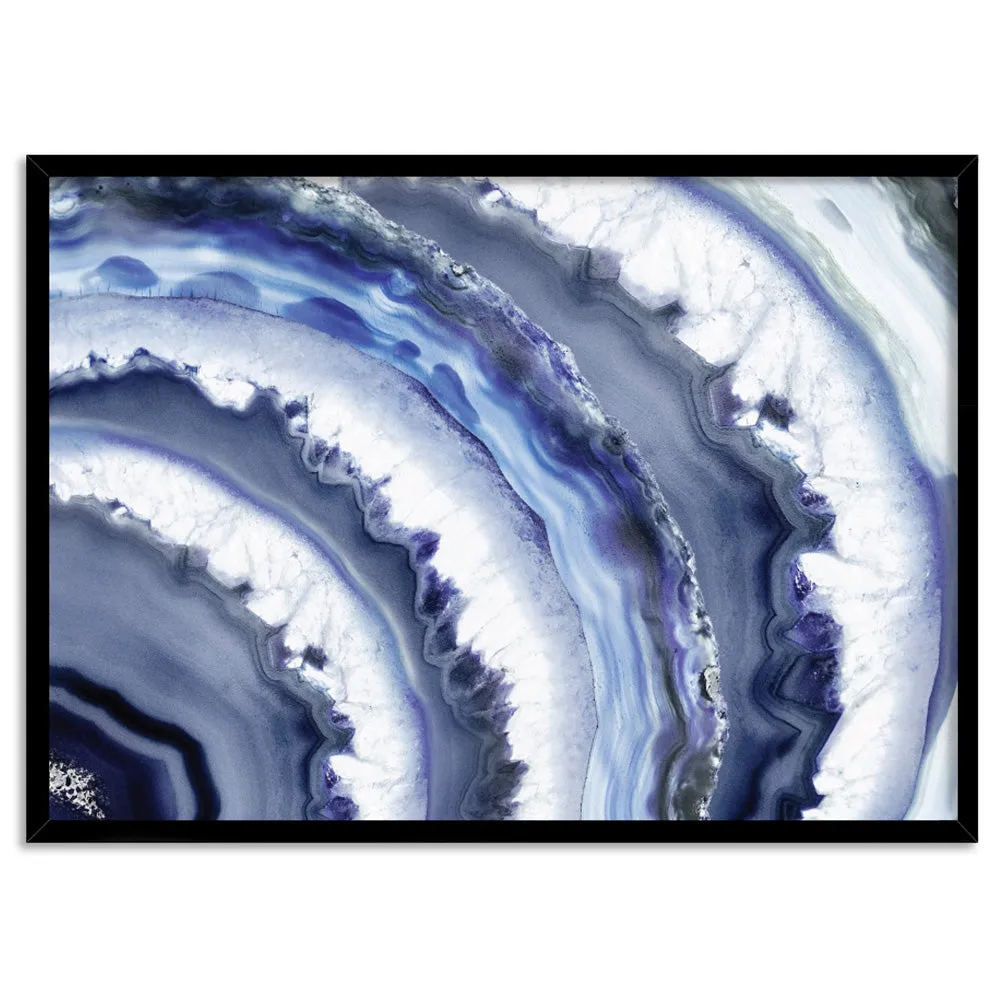 Agate Slice Geode Purple - Art Print