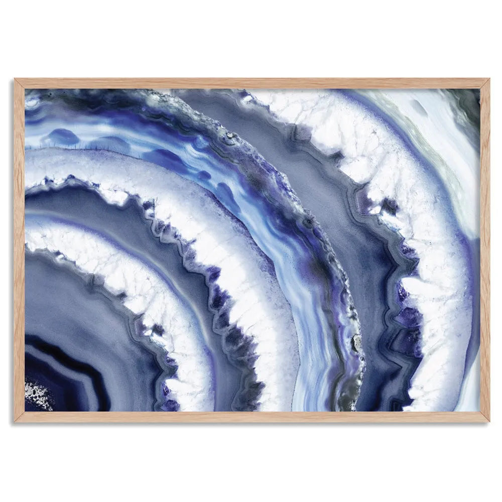 Agate Slice Geode Purple - Art Print