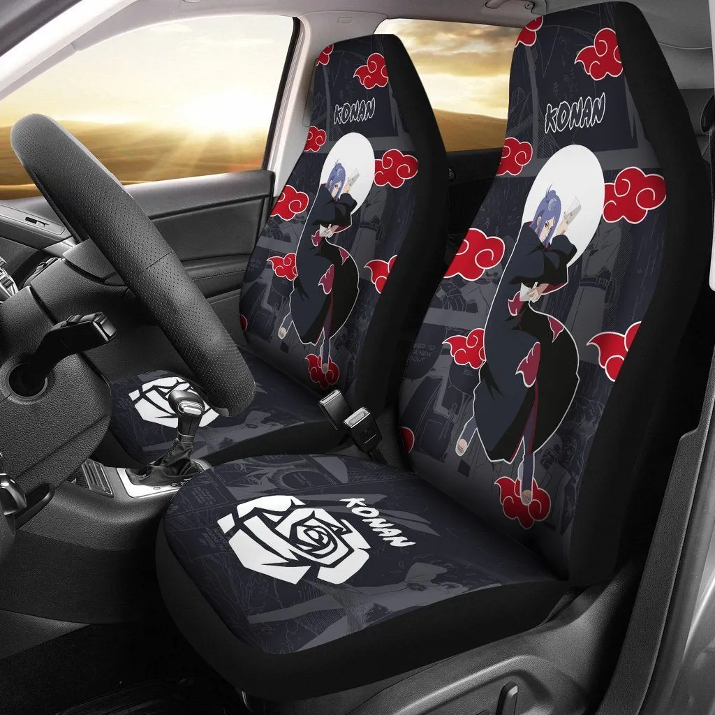 Akatsuki Konan Car Seat Covers Custom Anime Car Accessories