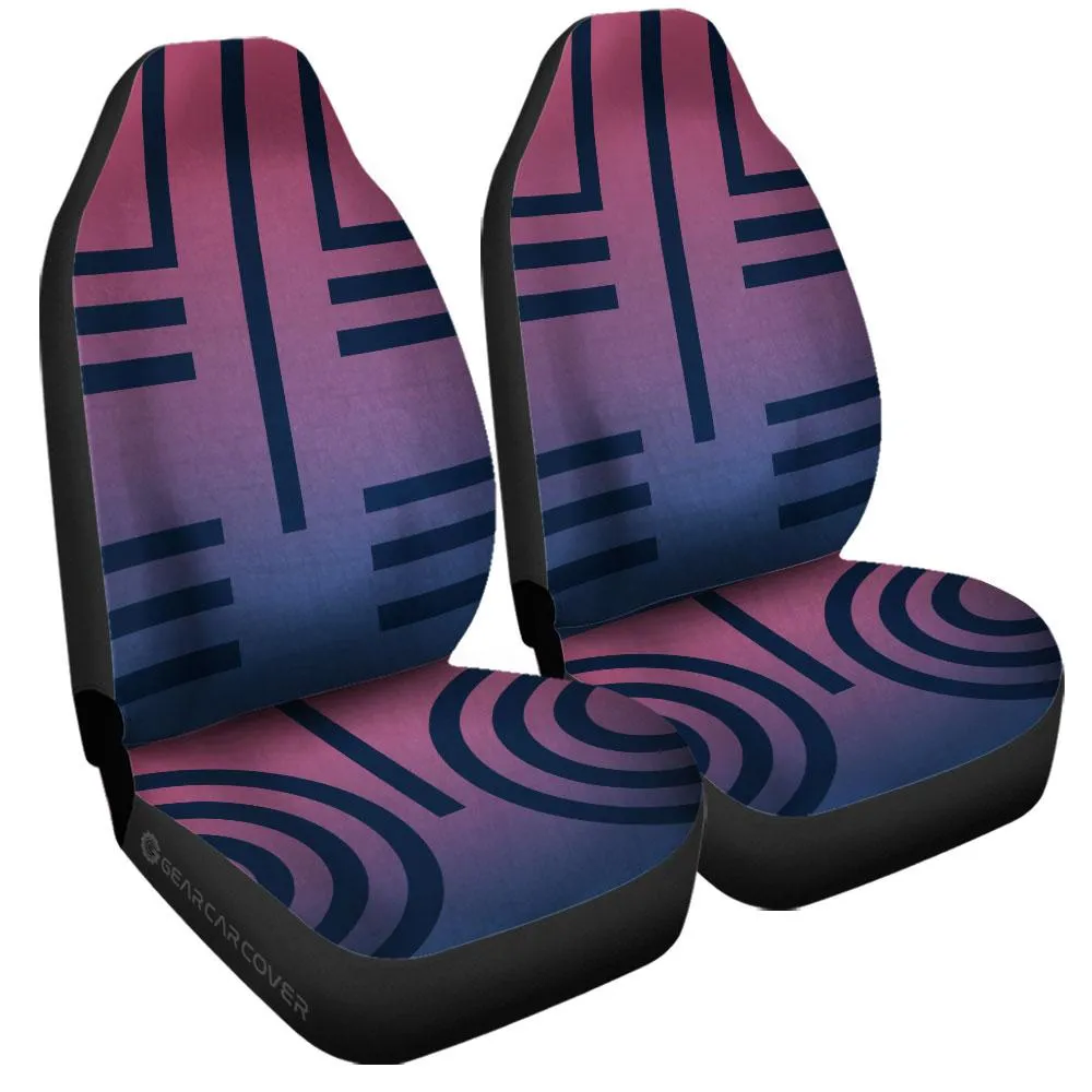 Akaza Uniform Car Seat Covers Custom Demon Slayer Anime Car Accessories