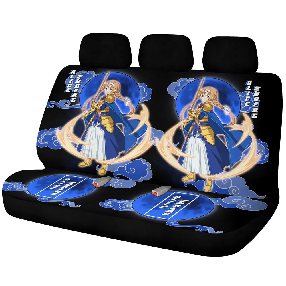 Alice Zuberg Car Back Seat Covers Custom Sword Art Online Anime Car Accessories