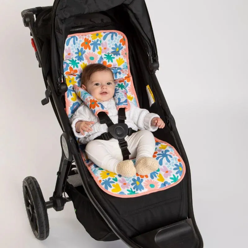 All 4 Ella Universal Pram Liner - Bright Floral