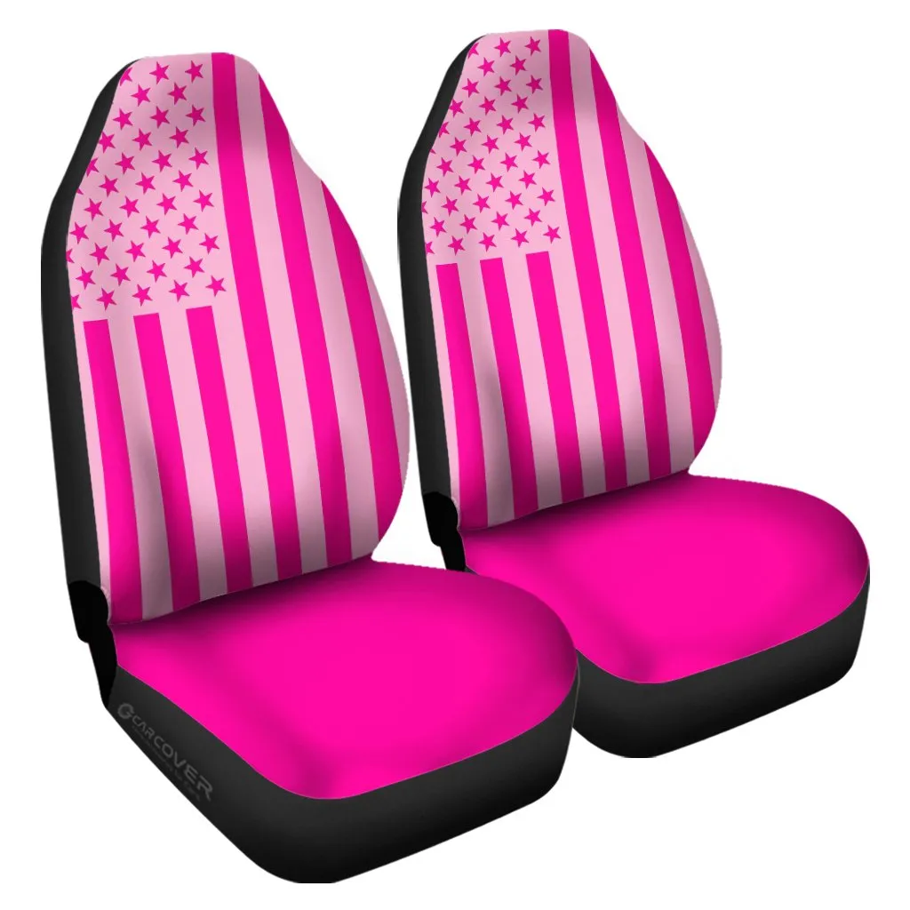 American Flag Pink Car Seat Covers Custom Pink Car Accessories