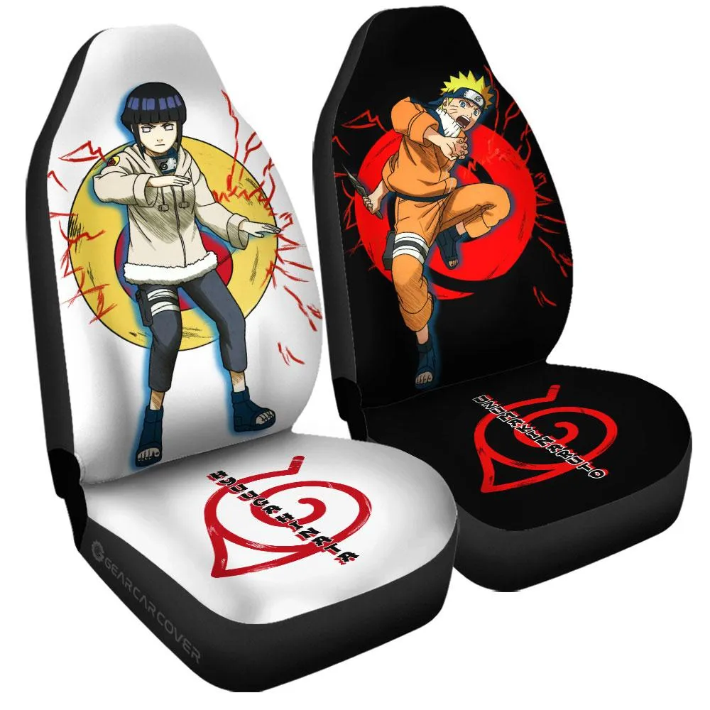 And Hinata Car Seat Covers Custom For Anime Fans