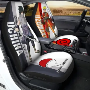 And Sasuke Car Seat Covers Custom Anime Car Accessories For Fans