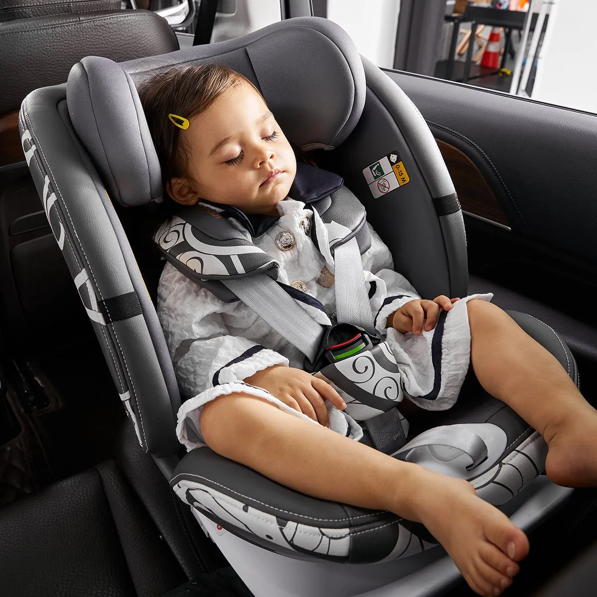 Angel Guardian 0-12 Years 360° Rotation Grey Car Seat