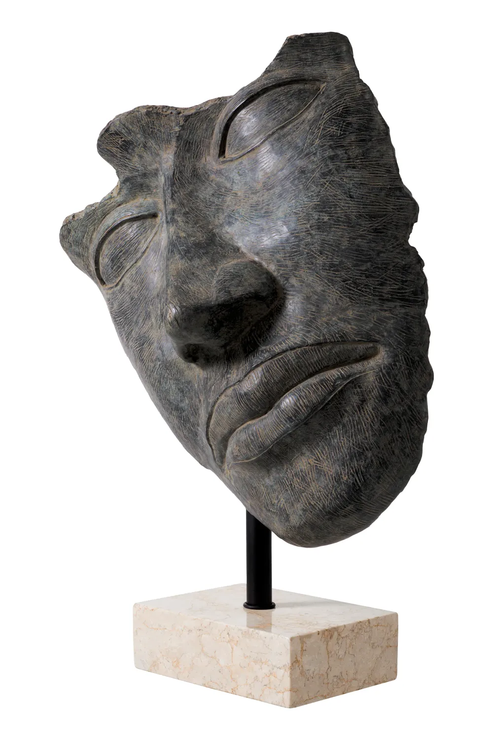 Antique Bronze Face Sculpture | Eichholtz Heros