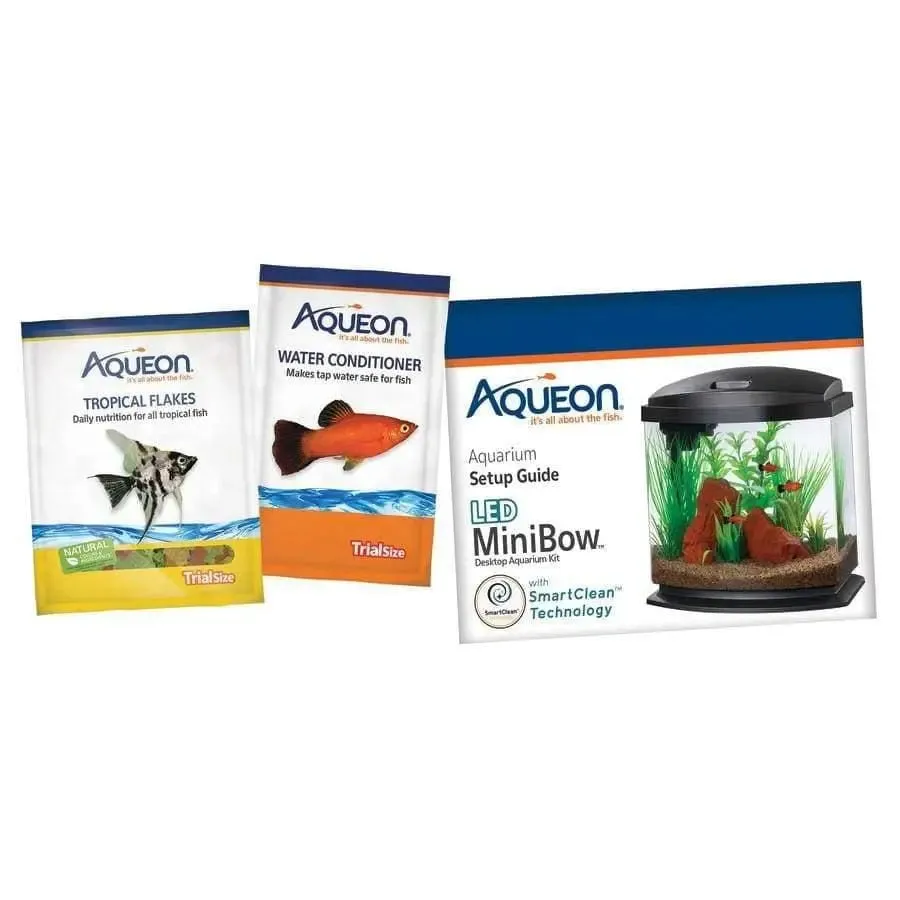 Aqueon LED MiniBow™ Fish Aquarium Kit with SmartClean™ Technology