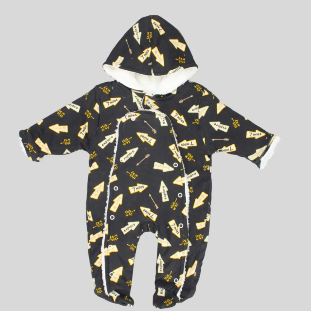 Arrows Long-Sleeved Baby Footie