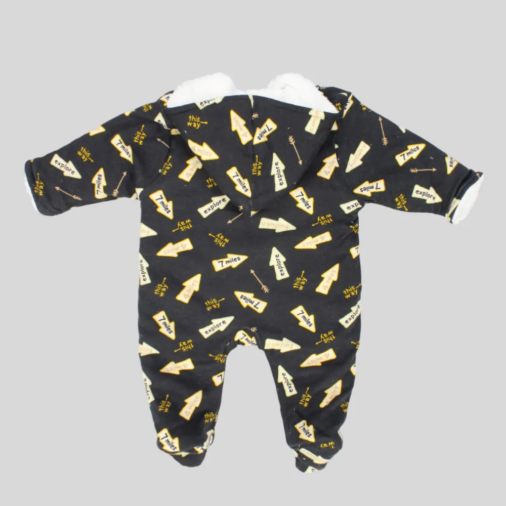 Arrows Long-Sleeved Baby Footie