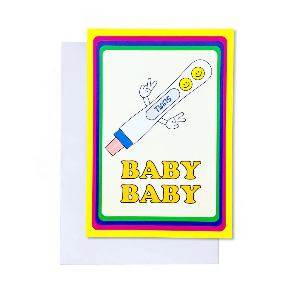 Baby Baby (Twins) Card