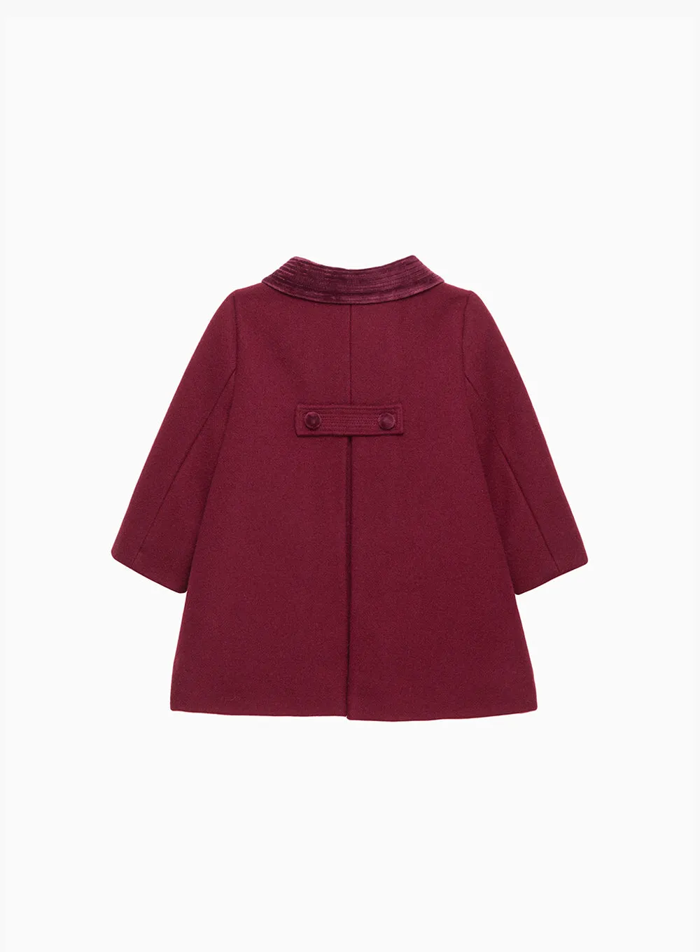 Baby Classic Coat in Burgundy