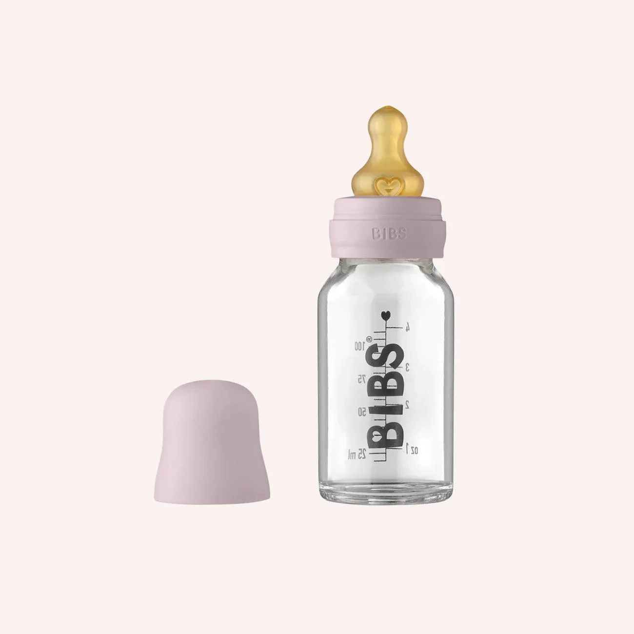 Baby Glass Bottle Set 110ml - Dusty Lilac