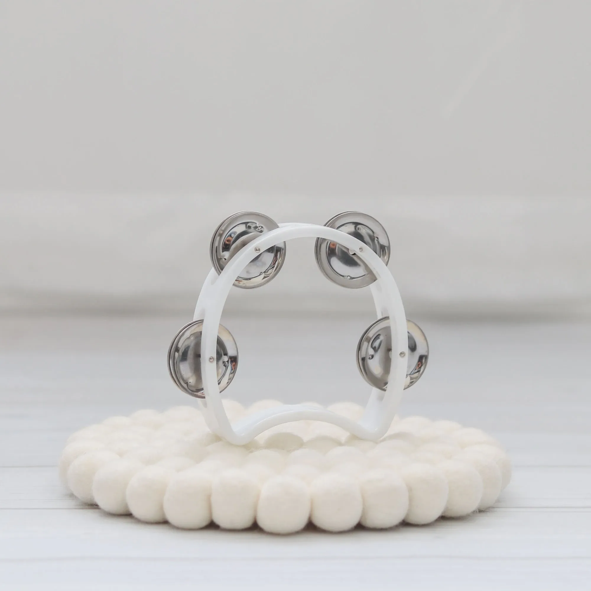 Baby Noise - mini white tambourine