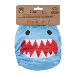 Baby/Toddler Reusable Cloth Pocket Diaper ( 2 Inserts) - Sherman the Shark