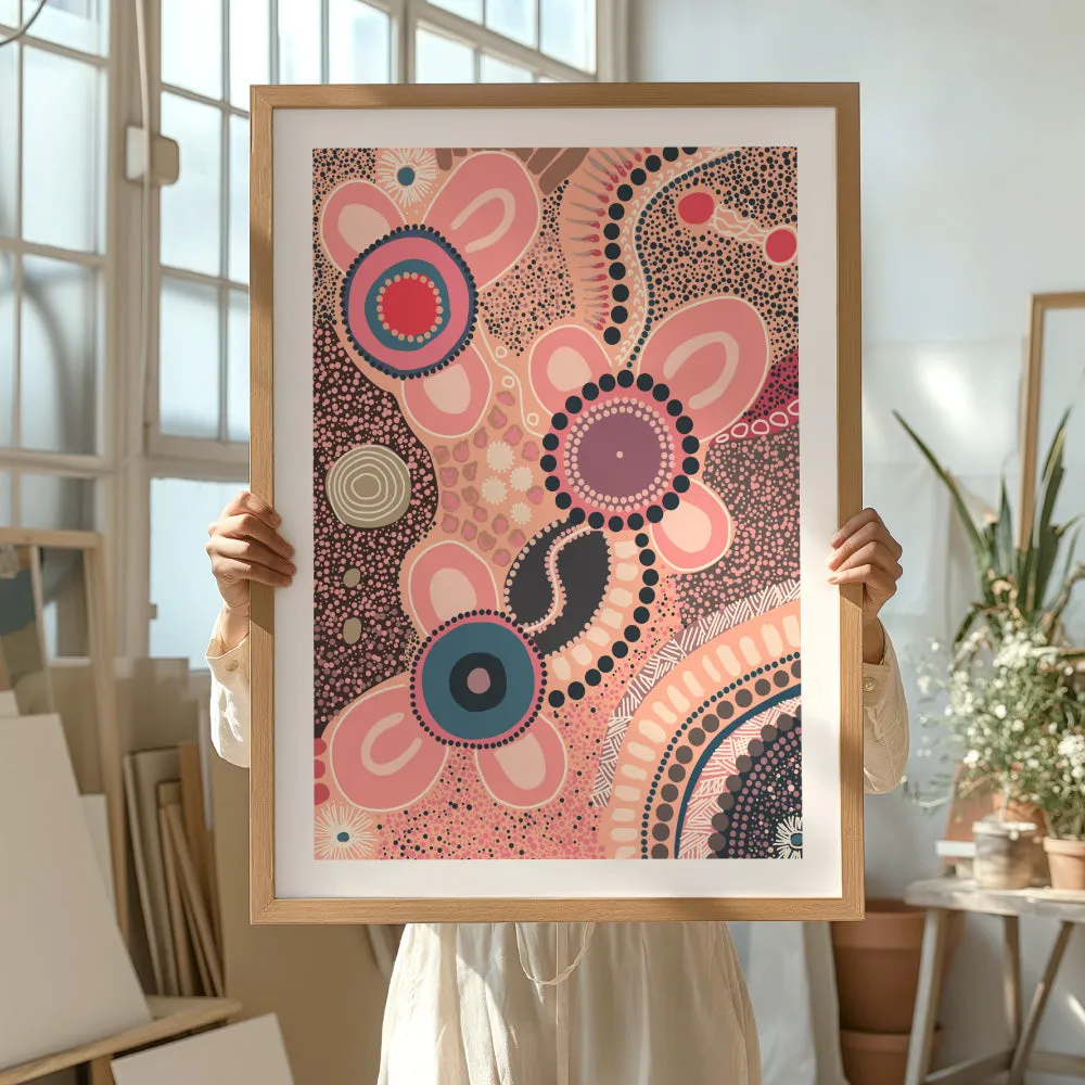 Because of Her | Blush - Art Print by Renee Molineaux