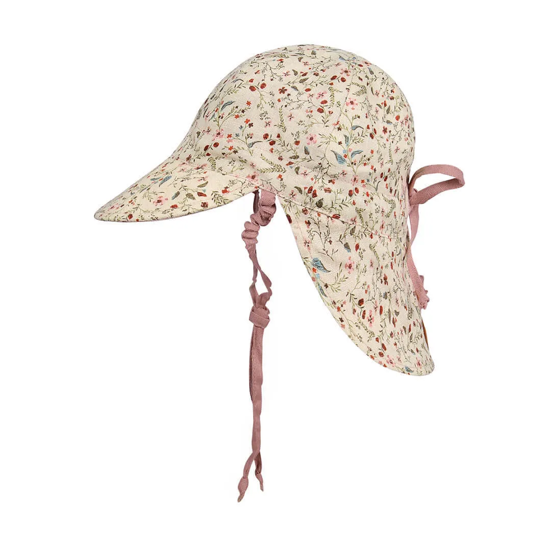 Bedhead 'Lounger' Baby Reversible Flap UPF50  Sun Hat - Lucy / Rosa