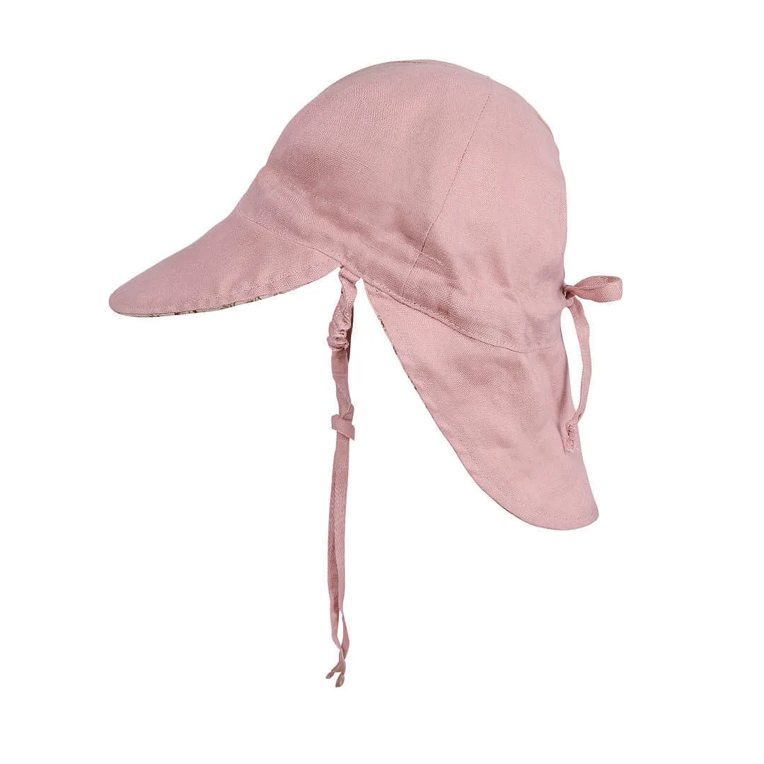 Bedhead 'Lounger' Baby Reversible Flap UPF50  Sun Hat - Lucy / Rosa