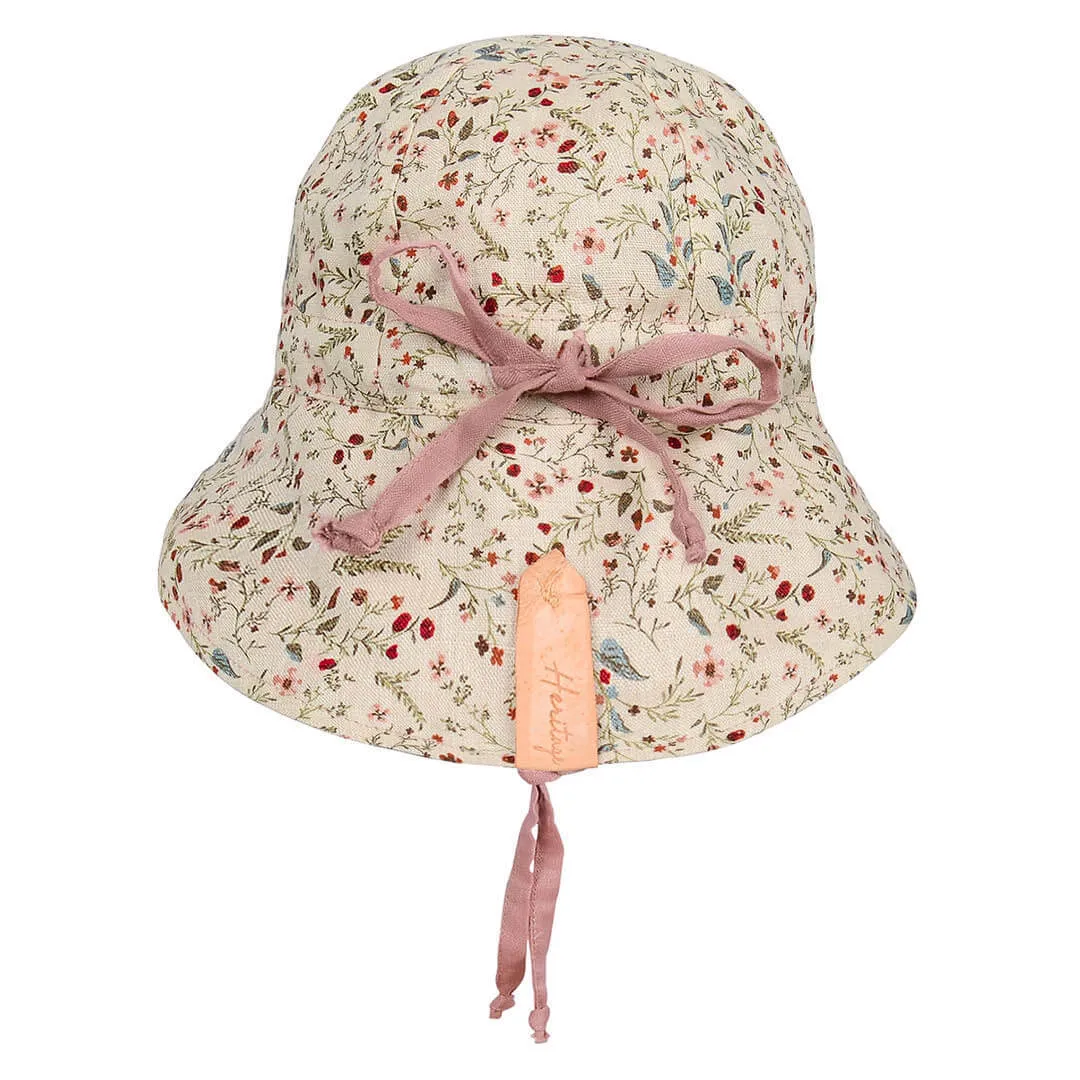 Bedhead 'Lounger' Baby Reversible Flap UPF50  Sun Hat - Lucy / Rosa