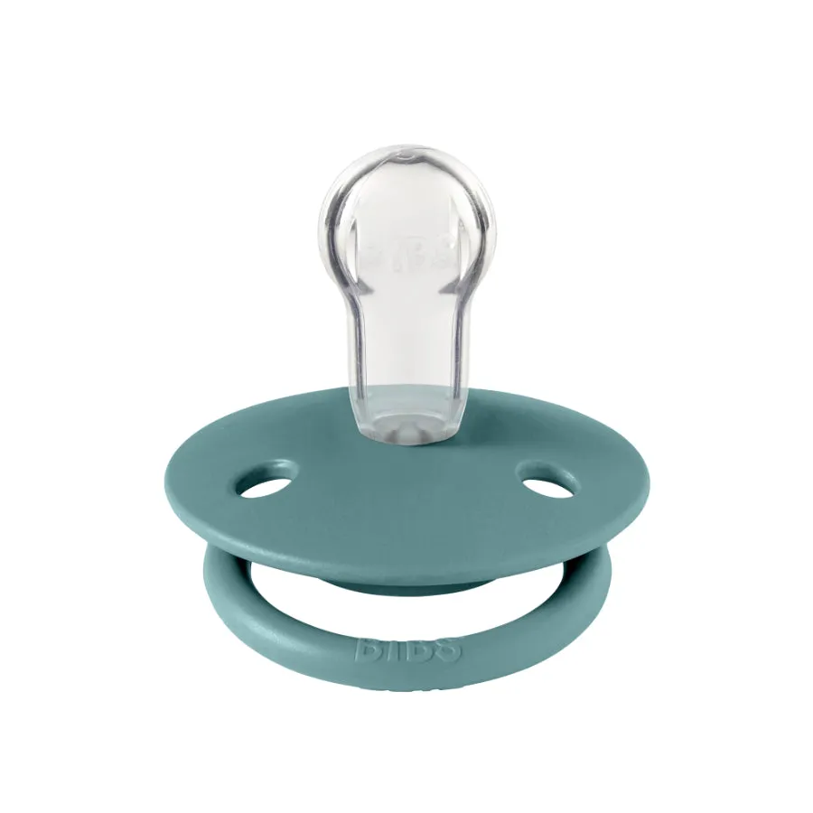 BIBS De Lux Silicone Pacifier 2 Pack - Nordic Mint/Island Sea