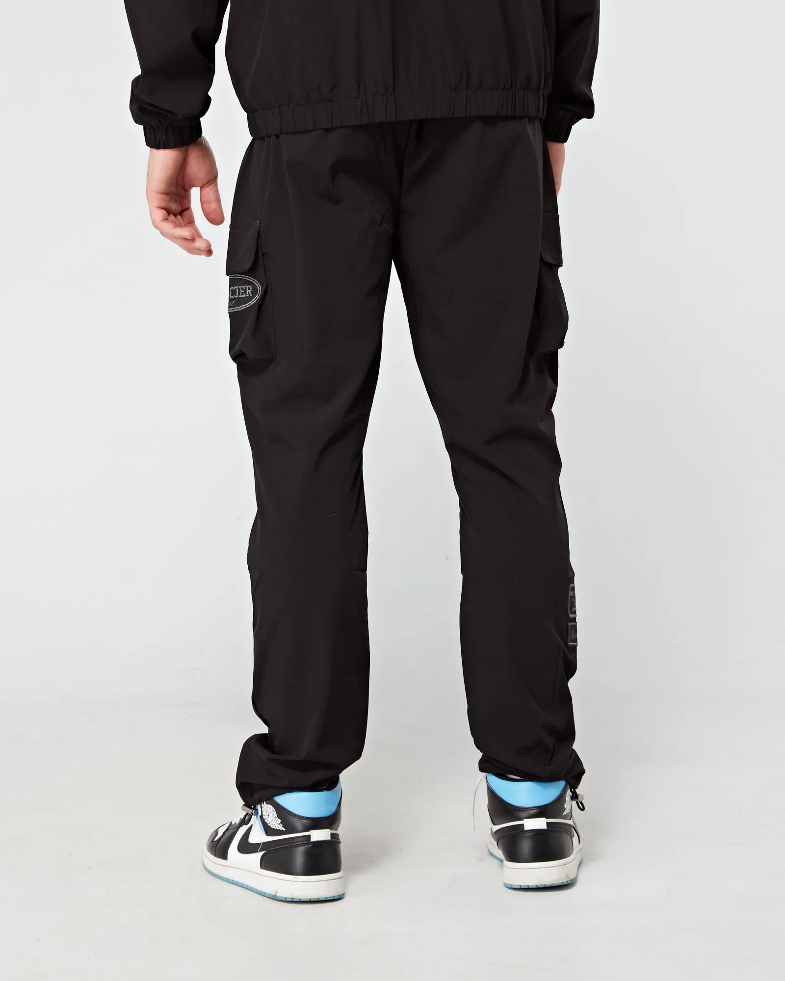 Black Tonal Badge Cargos