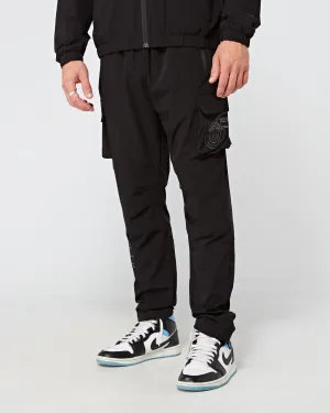 Black Tonal Badge Cargos