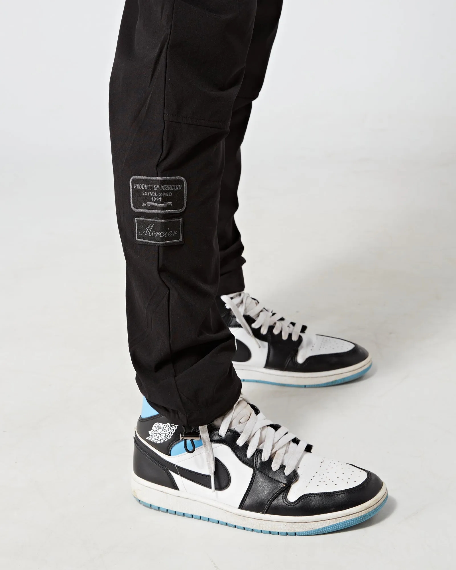 Black Tonal Badge Cargos